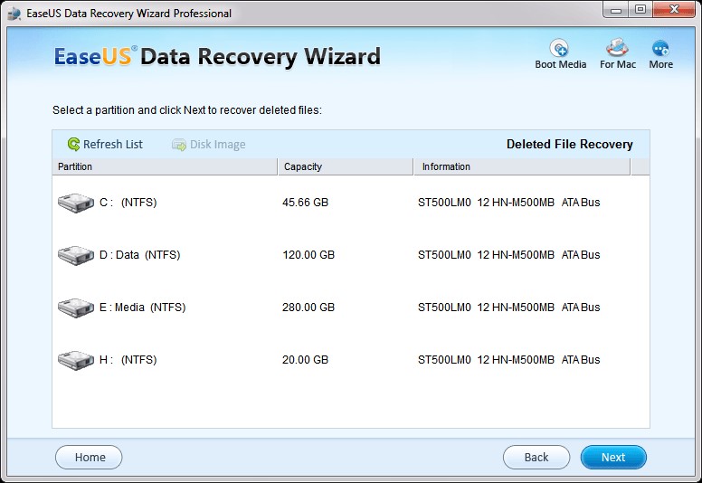 Восстановление данных в программе easeus data recovery wizard