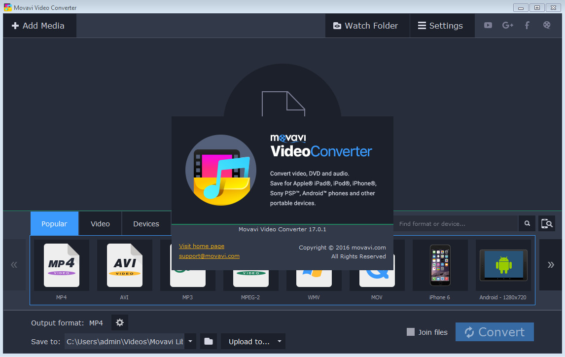 Movavi конвертер видео